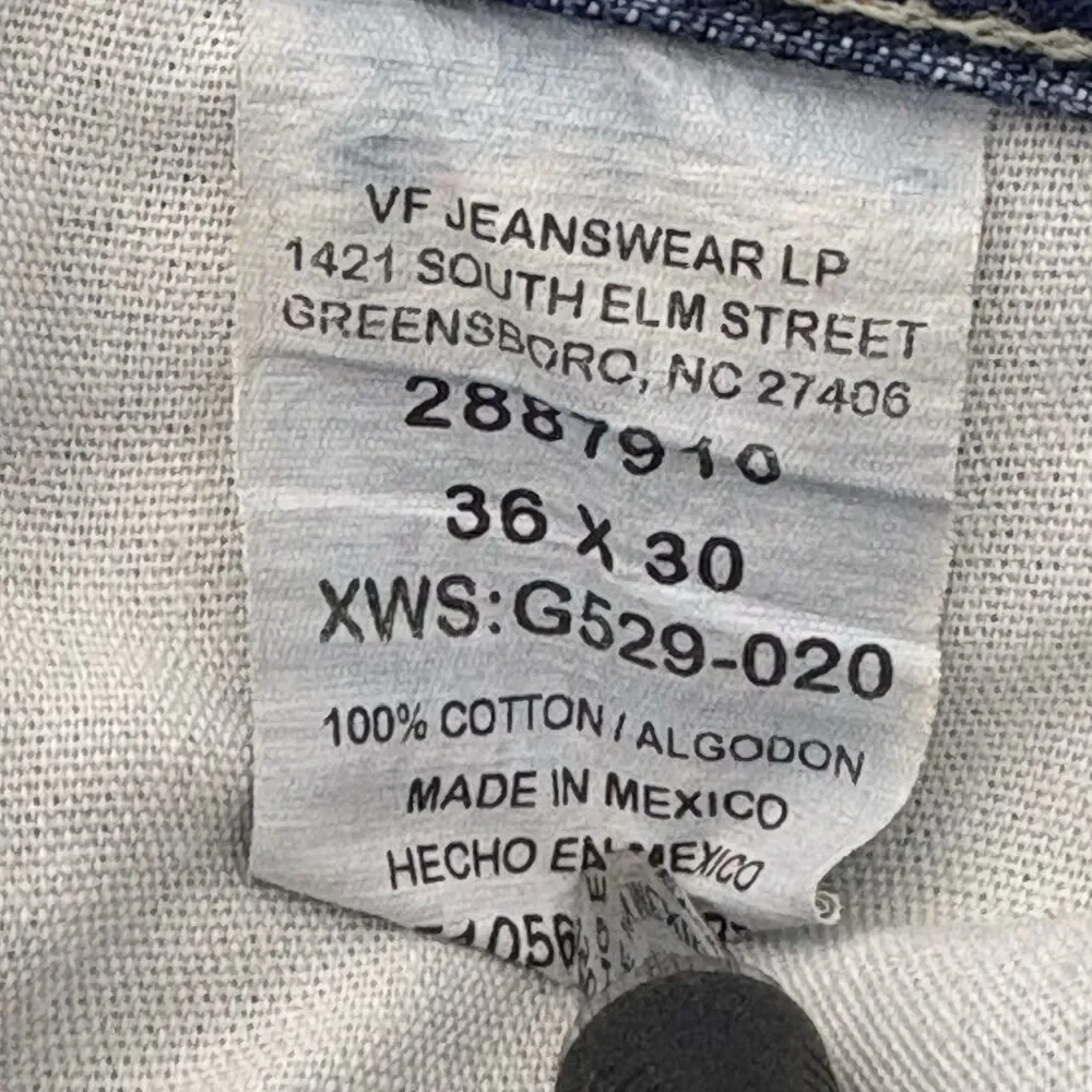 Vintage Y2K Lee Dungarees Carpenter Jeans Mens 36x30 Blue Relaxed Baggy Skater